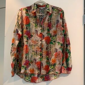 JOHNNY WAS - 3J Workshop button-up blouse